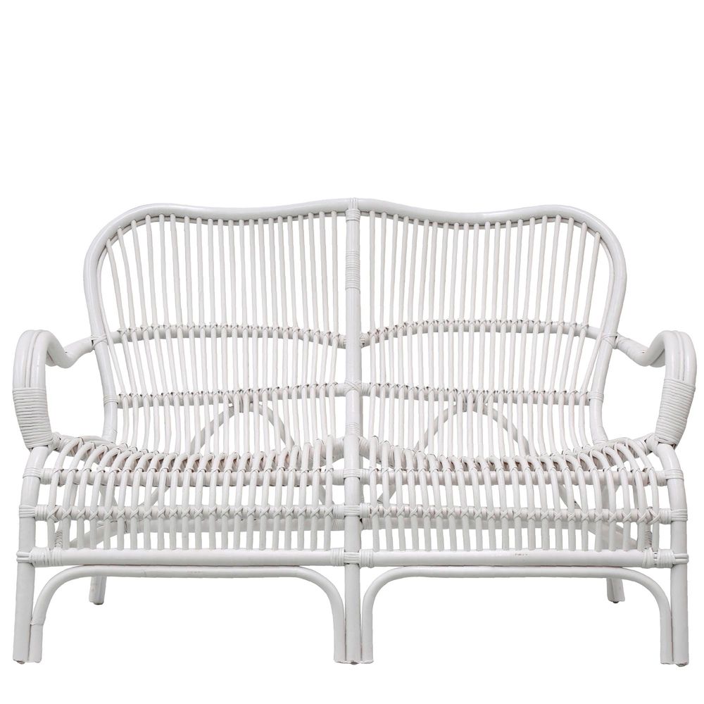 Seville Rattan Two Seater White